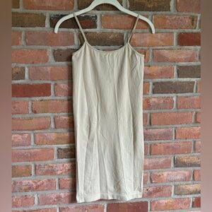 Women's Cream beige Slip Dress / sex and the city Carrie dress
